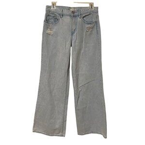 PacSun Lena Super Baggy Blue Flare Wide Leg Jeans Size 25